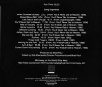 Bill Morrissey Interview Disc With David Dye (Host Of The World Cafe) Promo w/ Artwork