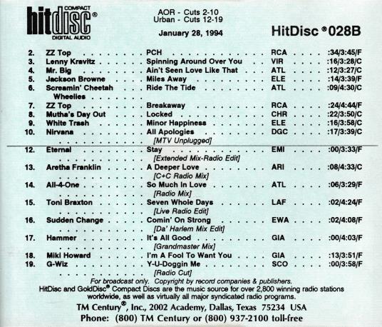 HitDisc 028B Promo