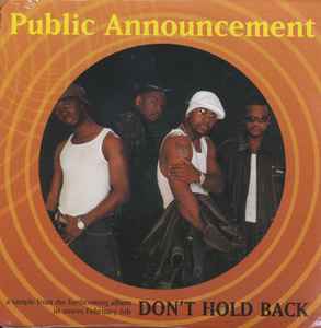 Public Announcement: Don't Hold Back Promo w/ Artwork