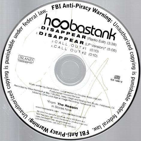 Hoobastank: Disappear ISLR 16081 Promo