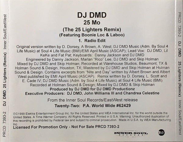 DJ DMD: 25 Mo (The 25 Lighters Remix) Promo