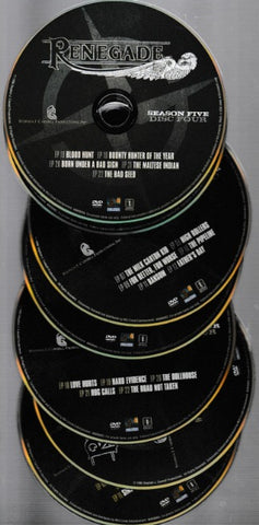 Renegade: The Complete Fourth & Fifth Season 8-Disc Set w/ No Artwork