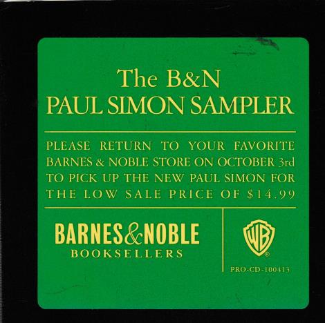 Paul Simon: The B&N Sampler Promo