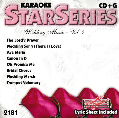 Sound Choice Karaoke Star Series: Wedding Music Vol. 4 CDG+