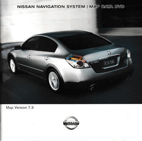 Nissan Navigation System Map Data DVD 7.1