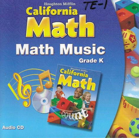 Houghton Mifflin California Math: Math Music: Grade K