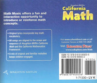 Houghton Mifflin California Math: Math Music: Grade K