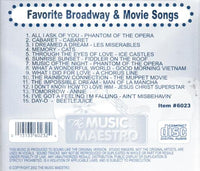 The Music Maestro: Favorite Broadway & Movie Songs