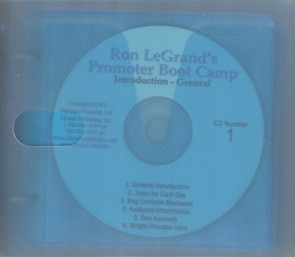 Ron LeGrand's Promoter Boot Camp 22-Disc Set