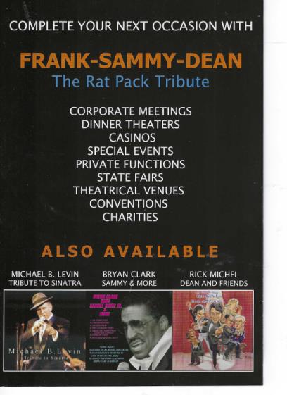 Frank Sammy Dean: The Rat Pack Tribute 2-Disc Set w/ No Artwork