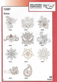 Oklahoma Embroidery: Henna