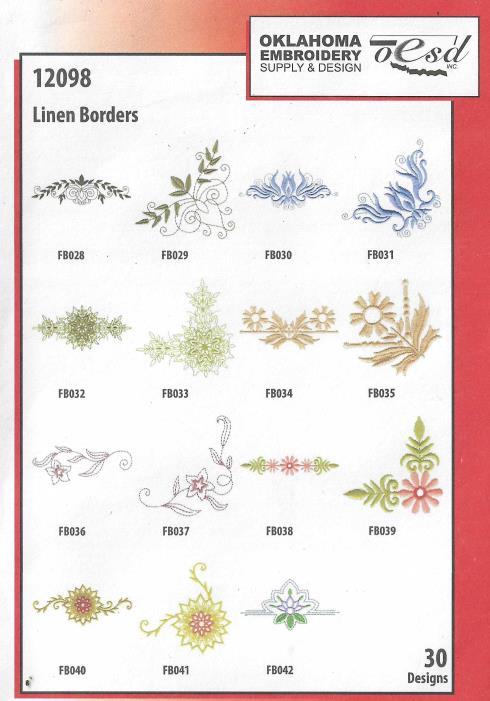 Oklahoma Embroidery: Linen Borders