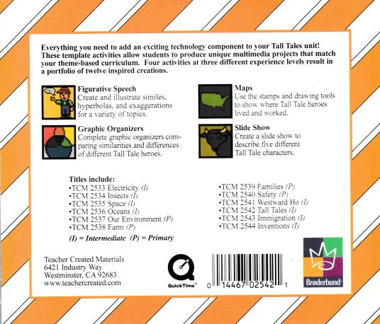 Teacher Created Materials: Tall Tales Activities: A Complete Kid Pix A ...