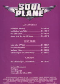 Soul Plane: CD-ROM Press Kit w/ Booklet