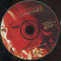LeAnn Rimes: Nothin' Better To Do Promo w/ Back Artwork