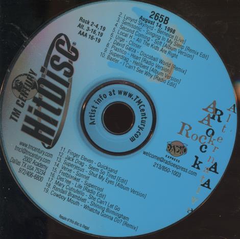 HitDisc 265B Promo w/ No Artwork