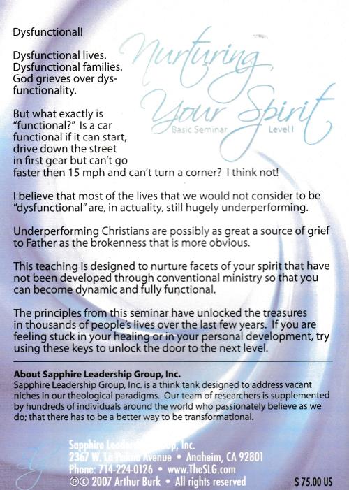 Nuturing Spirit Example Nurturing Your Spirit: Basic Seminar 4-Disc Set – NeverDieMedia