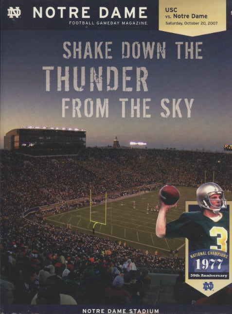 Notre Dame Football Gameday Magazine: USC Vs. Notre Dame: October 20, 2007 - NeverDieMedia