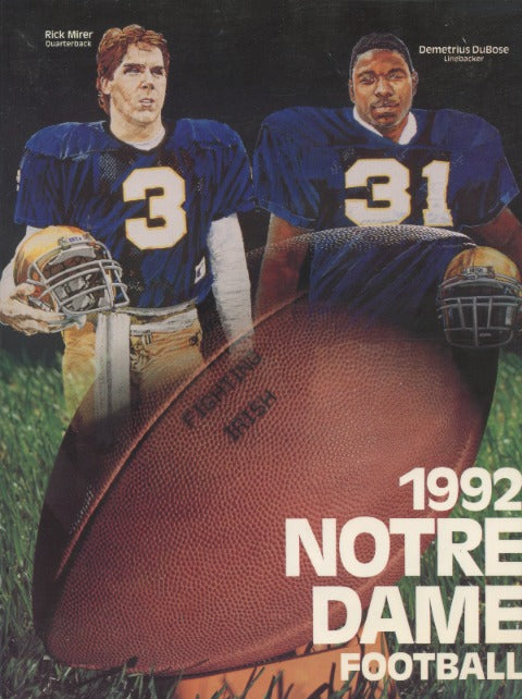 Notre Dame Football: Season Program 1992