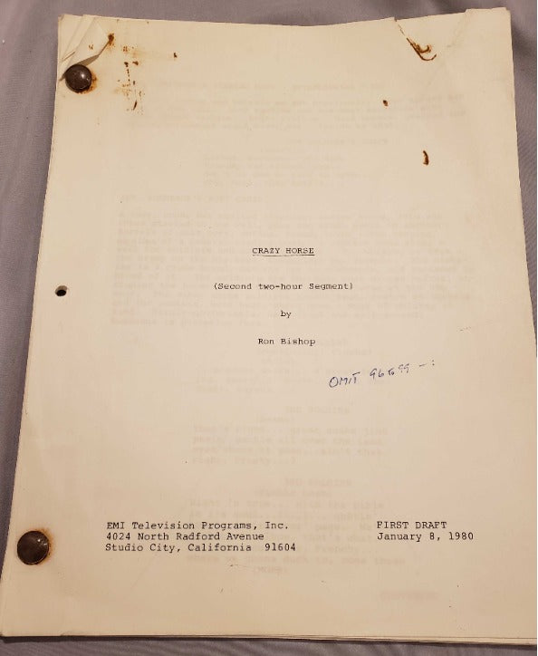 Crazy Horse: Second Two-Hour Segment Script