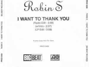 Robin S: I Want To Thank You Promo