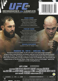 UFC 171: Hendricks Vs Lawler 2-Disc Set