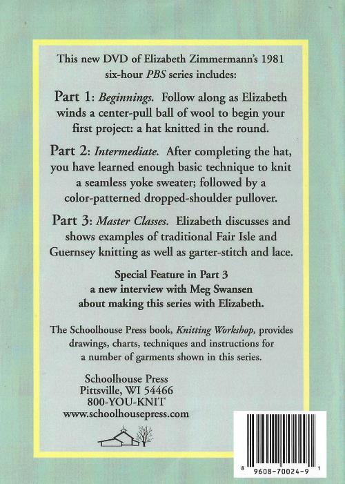 Elizabeth Zimmermann's Knitting 2Disc Set NeverDieMedia