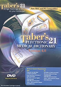 Taber's 21 Electronic Medical Dictionary 4 w/ Manual