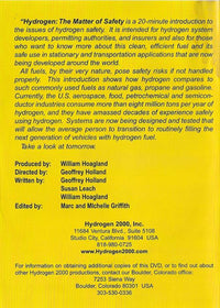 Hydrogen: The Matter Of Safety w/ Booklet