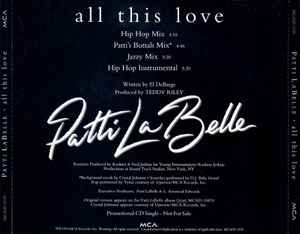 Patti Labelle: All This Love MCA5P-3159 Promo