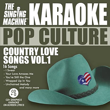 The Singing Machine Karaoke: Pop Culture Country Love Songs Volume 1 w/ Artwork