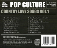 The Singing Machine Karaoke: Pop Culture Country Love Songs Volume 1 w/ Artwork - NeverDieMedia
