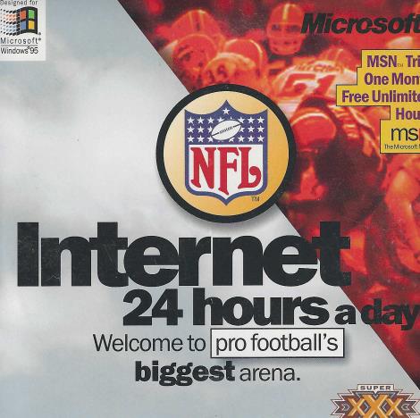 Microsoft Internet Explorer: NFL Internet 24 Hours A Day