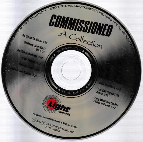 Commissioned: A Collection By Fred Hammond & Michael Brooks w/ No Artwork