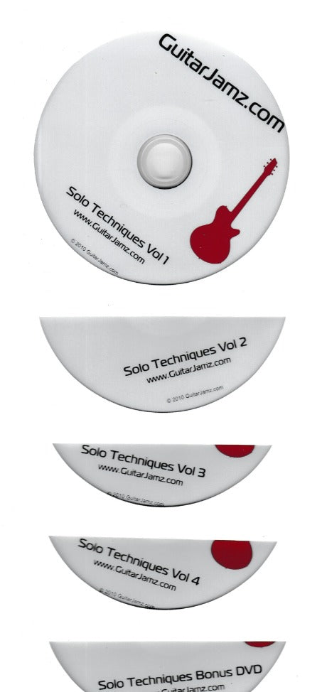 GuitarJamz: Solo Techniques Volumes 1-4 w/ Bonus 5-Disc Set