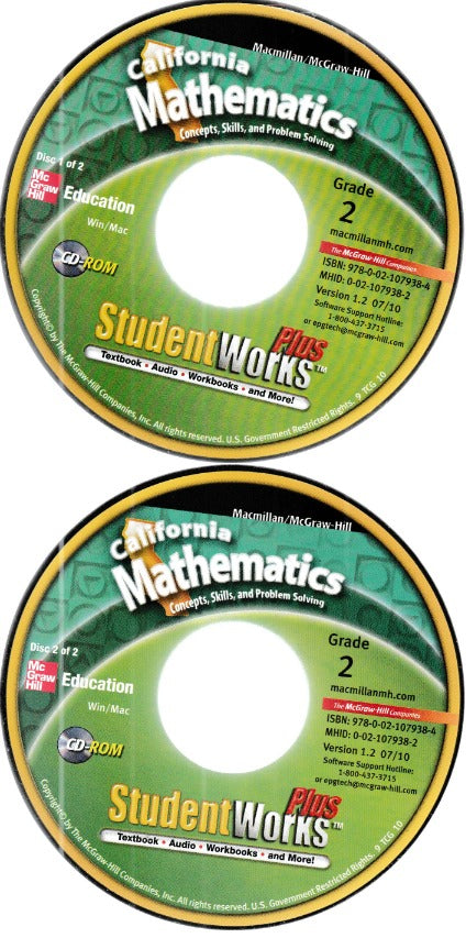 California Mathematics: StudentWorks Grade 2 Plus
