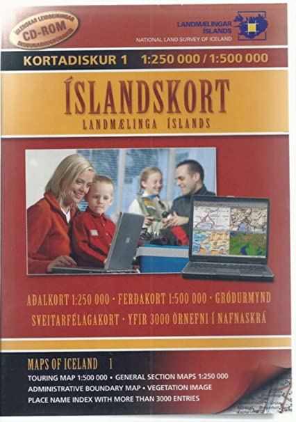 Maps Of Iceland 1: 1:250,000/1:500,000 w/ Manual