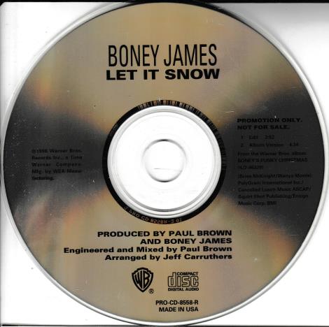 Boney James: Let It Snow Promo w/ Artwork