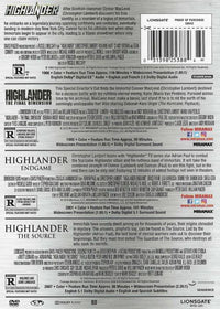 Highlander: 4-Film Collection 4-Disc Set