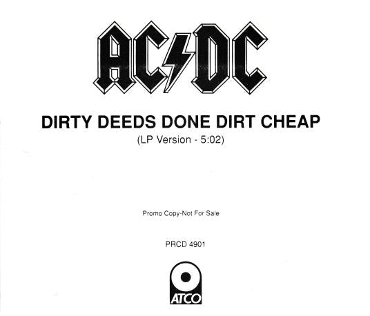 AC/DC: Dirty Deeds Done Dirt Cheap Promo – NeverDieMedia