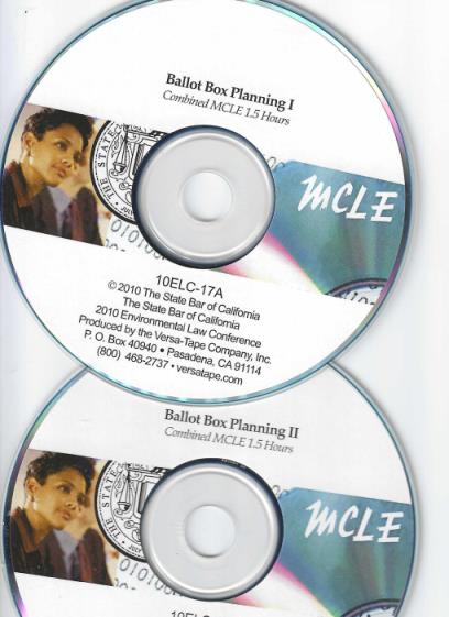 The State Bar Of California: Ballot Box Planning I & II 2-Disc Set