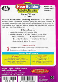 Hear Builder: Following Directions Home Edition w/ Manual - NeverDieMedia