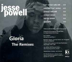Jesse Powell: Gloria: The Remixes Promo - NeverDieMedia