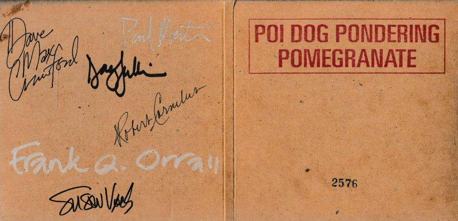 Poi Dog Pondering: Pomegranate Numbered w/ Autographed Artwork