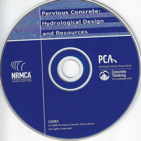 Pervious Concrete: Hydrological Design And Resources