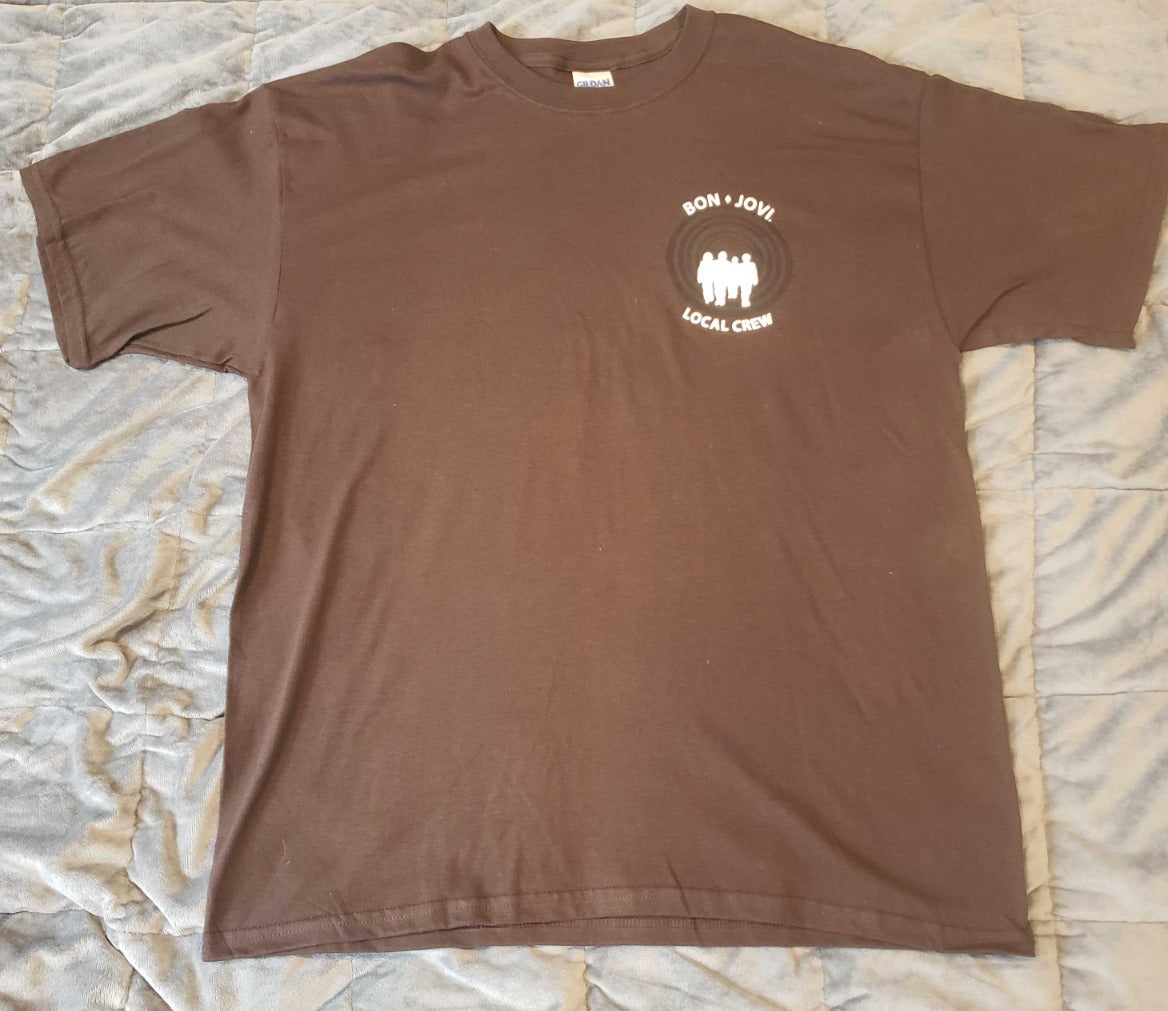 Bon Jovi Local Crew T-Shirt Brown L
