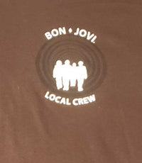 Bon Jovi Local Crew T-Shirt Brown L