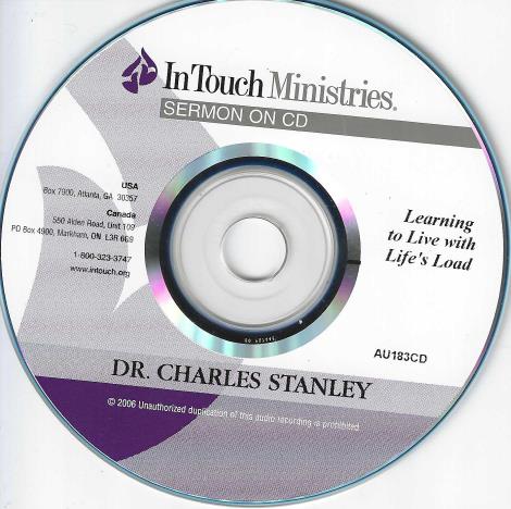 Dr. Charles Stanley: Learning To Live With Life's Load w/ No Artwork