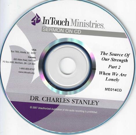 Dr. Charles Stanley: The Source Of Strength: When We Are Lonely Part 2 w/ No Artwork