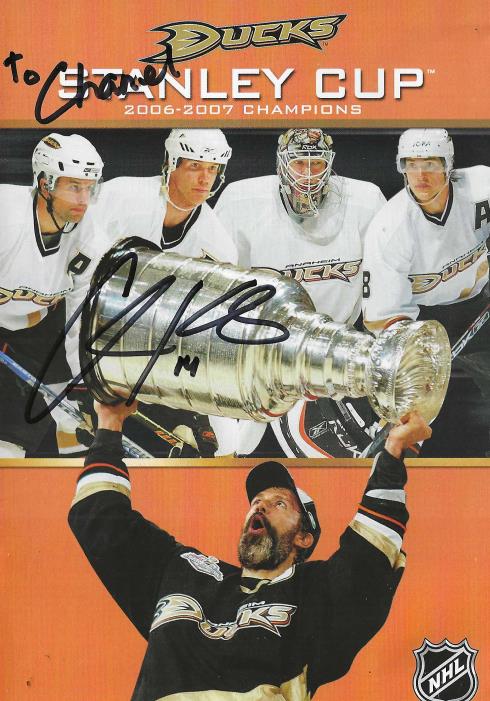 Anaheim Ducks: Stanley Cup Champions 2006-2007 Signed By Chris Kunitz